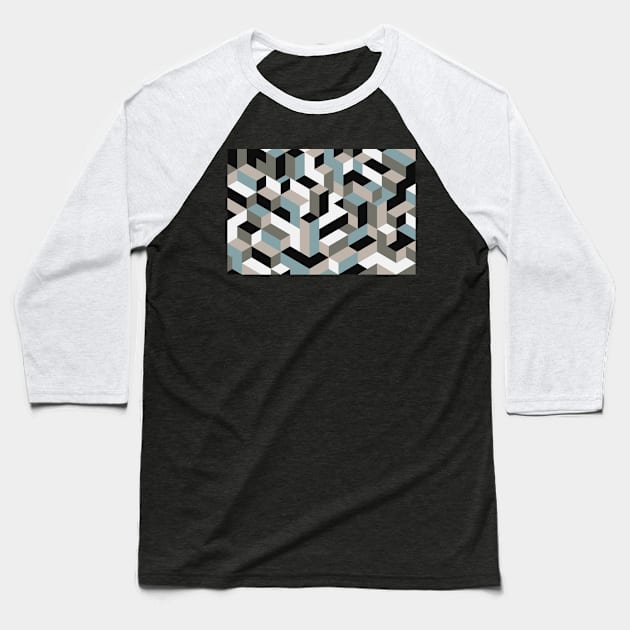 Pattern Geometric Baseball T-Shirt by diiiana